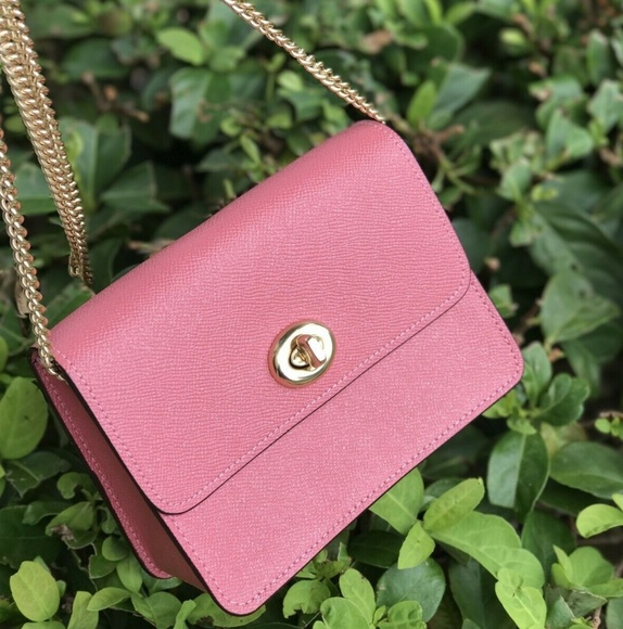 Coach Handbags - COACH Bowery Crossbody Gold Chain F31385 Peony